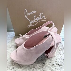 Christian Louboutin Movida Irina Blush Pink platform Heels